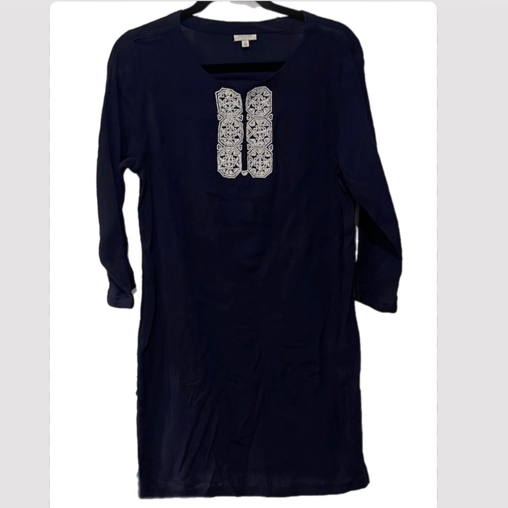 Talbots 3/4 sleeves tunic dress 100% cotton nwt